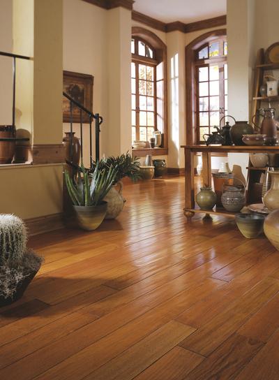 Oak hardwood floor sanding and staining in San Francisco