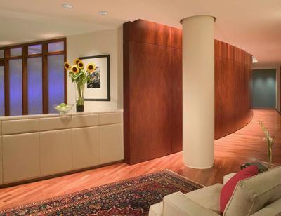 Dustless hardwood floor sanding in Oakland home